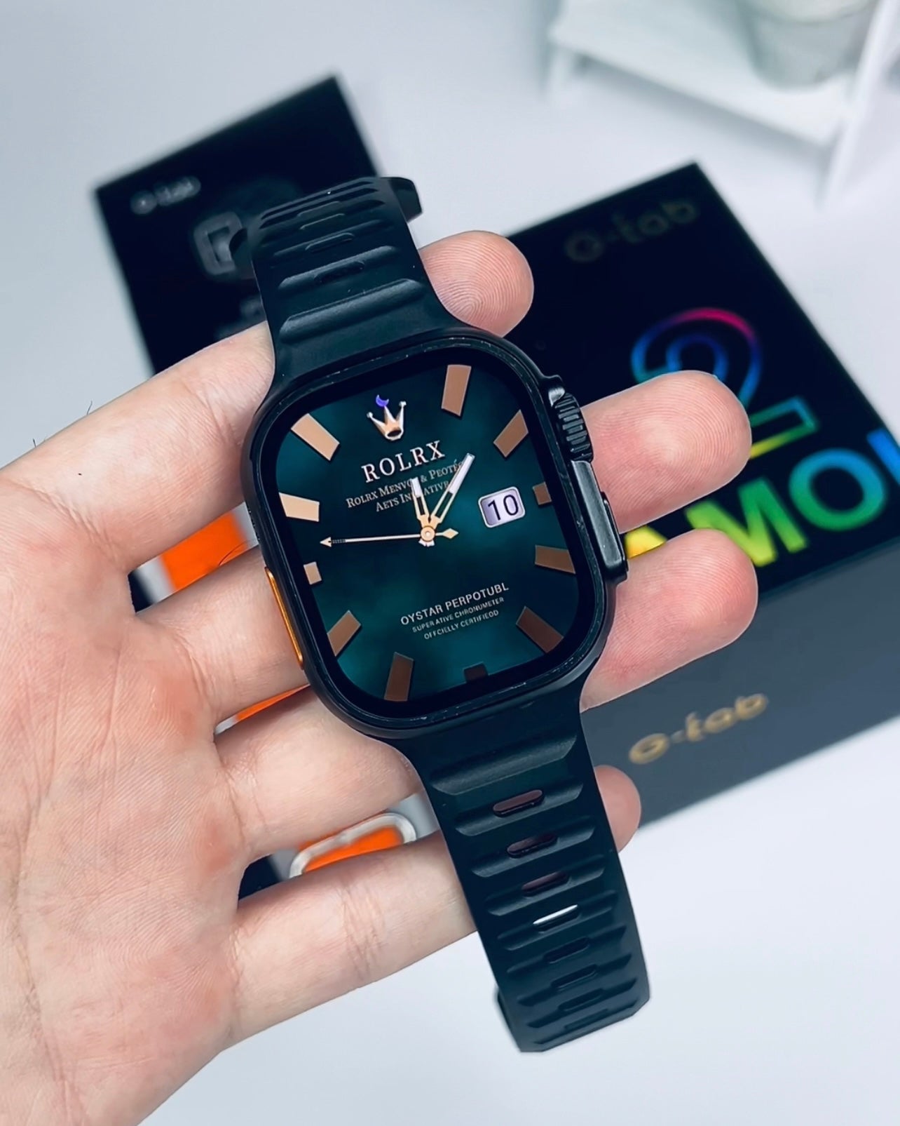 GTab Smart Watch AMOLED 2.02 Inch Display With 2 Extra Strap