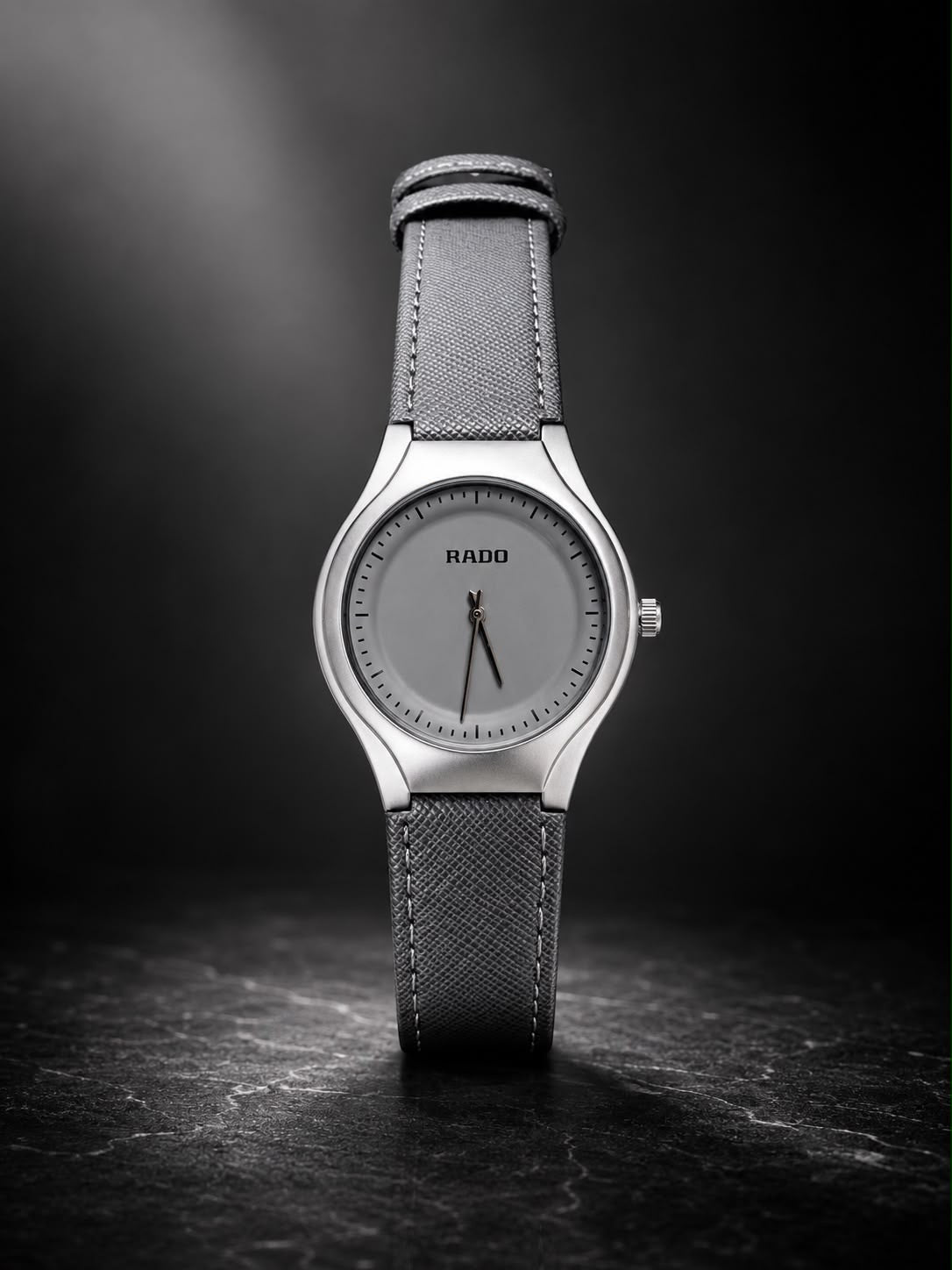 Rado Slim Grey Leather Watch