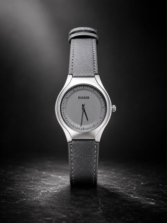 Rado Slim Grey Leather Watch