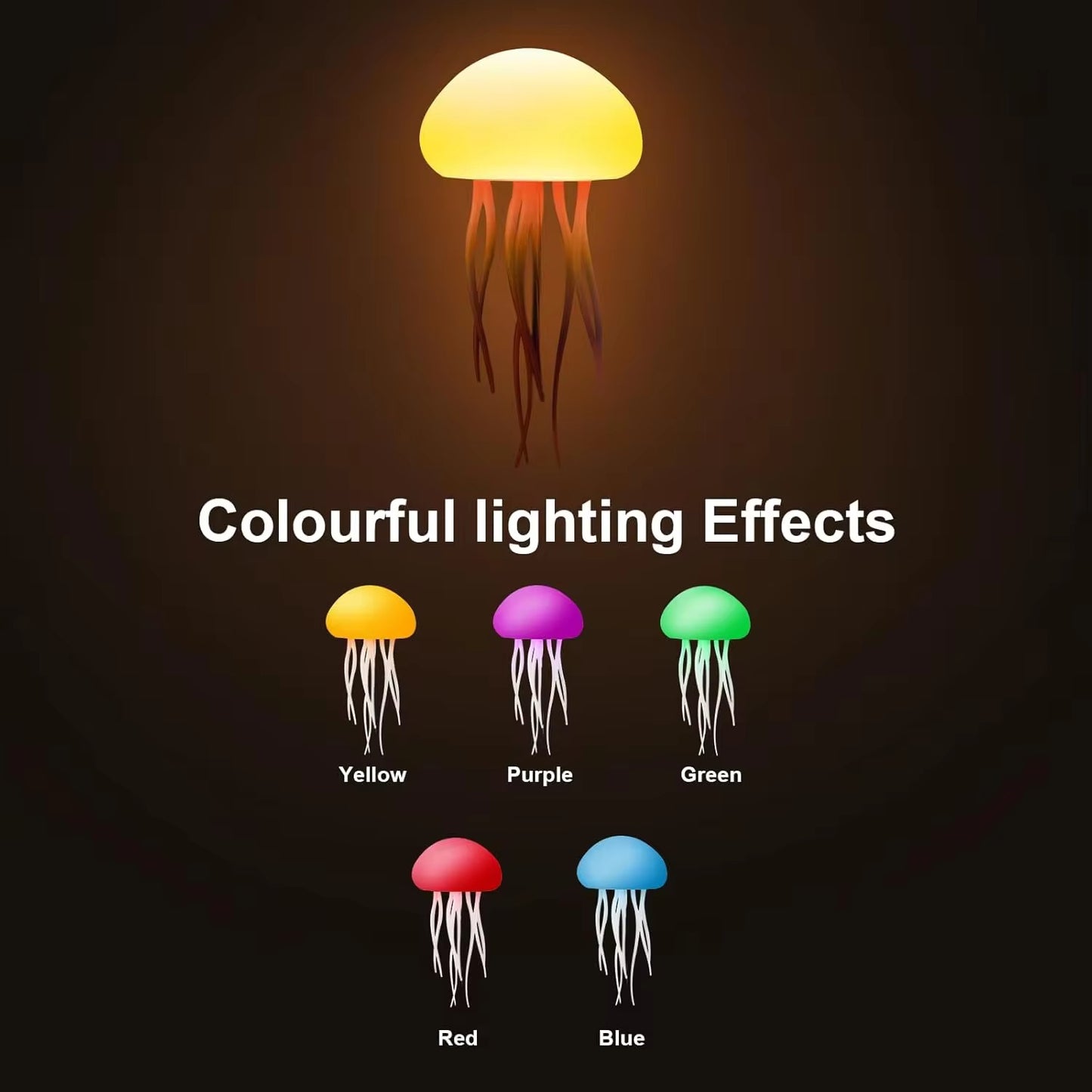 Dancing Legs Jellyfish Lamp with Touch Sensor