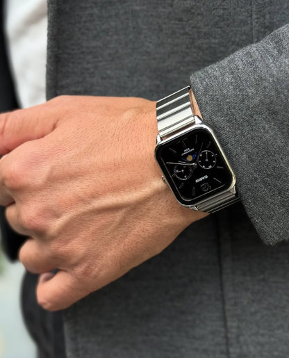 Casio Moonphase Stainless Steel Watch