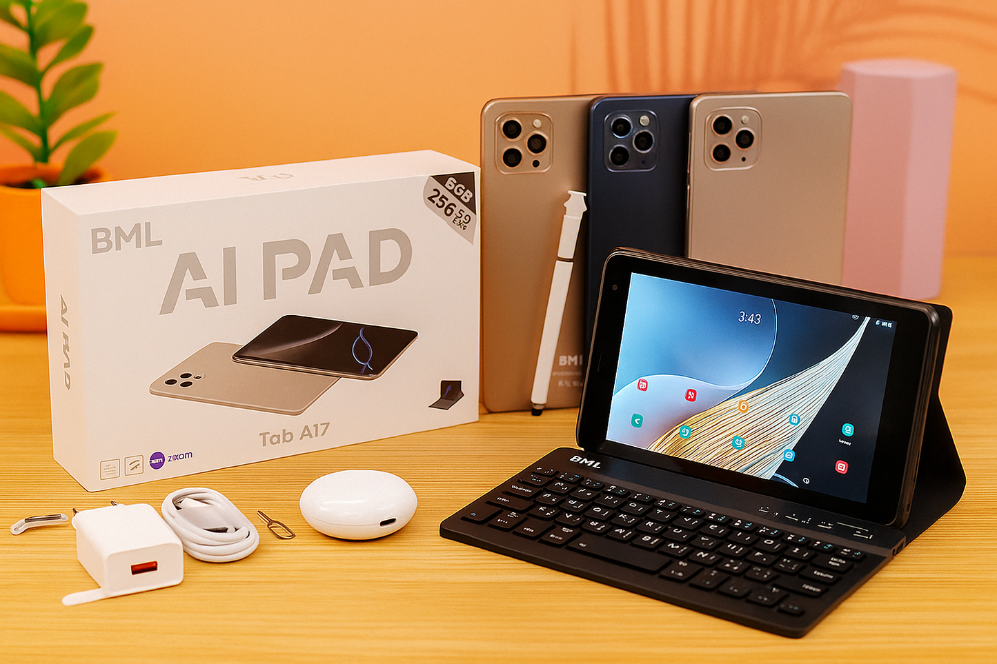 𝐓𝐚𝐛 𝐀𝟏𝟕 𝐰𝐢𝐭𝐡 𝐊𝐞𝐲𝐛𝐨𝐚𝐫𝐝, 𝟕 𝐢𝐧𝐜𝐡 𝐈𝐏𝐒 𝐃𝐢𝐬𝐩𝐥𝐚𝐲 𝟖𝐆𝐁 𝐑𝐀𝐌 𝟐𝟓𝟔𝐆𝐁 𝐑𝐨𝐦 - 𝐰𝐢𝐭𝐡 𝐏𝐨𝐰𝐞𝐫𝐟𝐮𝐥 𝟏𝟎𝟎𝟎𝟎𝐦𝐀𝐡 𝐁𝐚𝐭𝐭𝐞𝐫𝐲 𝐆𝐨𝐥𝐝