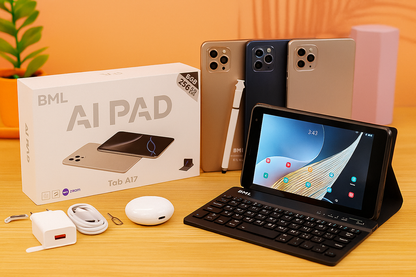 𝐓𝐚𝐛 𝐀𝟏𝟕 𝐰𝐢𝐭𝐡 𝐊𝐞𝐲𝐛𝐨𝐚𝐫𝐝, 𝟕 𝐢𝐧𝐜𝐡 𝐈𝐏𝐒 𝐃𝐢𝐬𝐩𝐥𝐚𝐲 𝟖𝐆𝐁 𝐑𝐀𝐌 𝟐𝟓𝟔𝐆𝐁 𝐑𝐨𝐦 - 𝐰𝐢𝐭𝐡 𝐏𝐨𝐰𝐞𝐫𝐟𝐮𝐥 𝟏𝟎𝟎𝟎𝟎𝐦𝐀𝐡 𝐁𝐚𝐭𝐭𝐞𝐫𝐲 𝐆𝐨𝐥𝐝