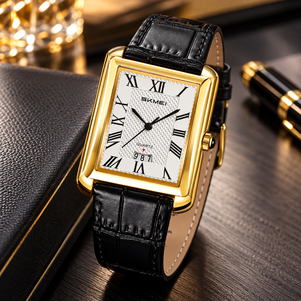 Original SKMEI Classic Leather Watch