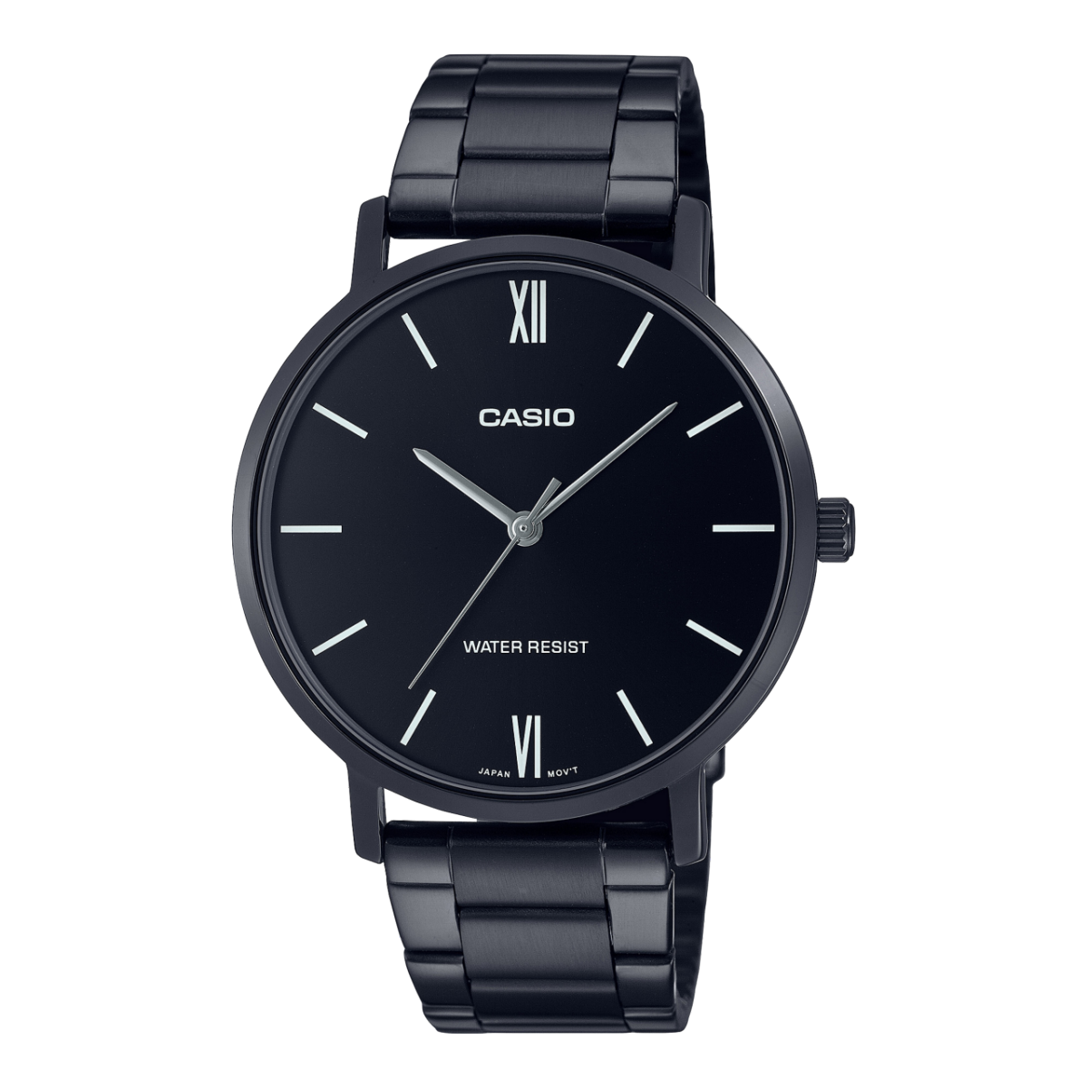 Casio Classic Silver Stainless Steel Watch – Black Dial