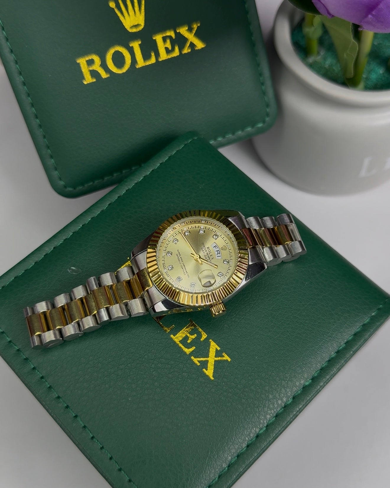 𝐓𝐡𝐞 𝐑𝐨𝐥𝐞𝐱 𝐃𝐚𝐲-𝐃𝐚𝐭𝐞 𝐒𝐢𝐥𝐯𝐞𝐫  – 𝐆𝐨𝐥𝐝 𝐄𝐝𝐢𝐭𝐢𝐨𝐧