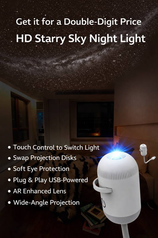 2 in 1 Galaxy Projector & Night Light