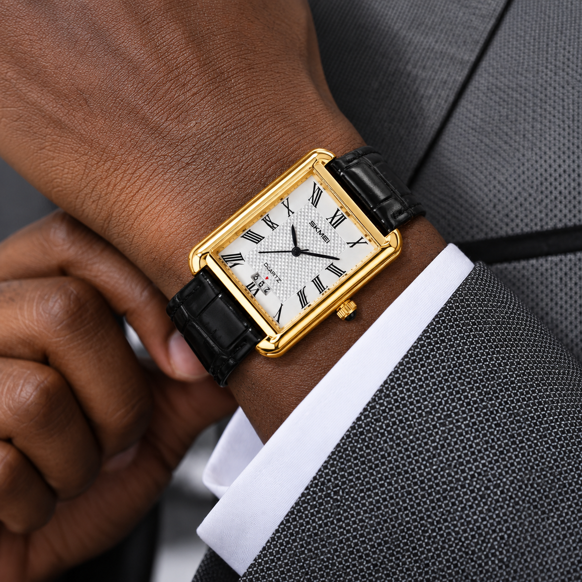Original SKMEI Classic Leather Watch