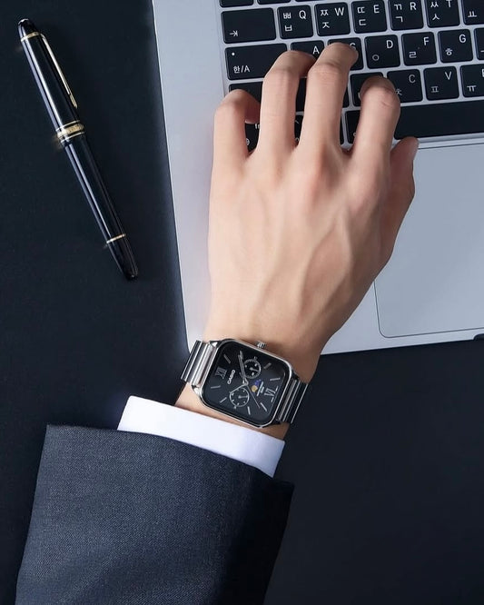 Casio Moonphase Stainless Steel Watch
