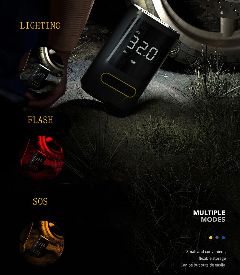 𝐀𝐮𝐭𝐨𝐦𝐚𝐭𝐢𝐜 𝐌𝐢𝐧𝐢 𝐖𝐢𝐫𝐞𝐥𝐞𝐬𝐬 𝐂𝐚𝐫 𝐀𝐢𝐫 𝐏𝐮𝐦𝐩 𝐂𝐨𝐦𝐩𝐫𝐞𝐬𝐬𝐨𝐫 𝐑𝐞𝐜𝐡𝐚𝐫𝐠𝐞𝐚𝐛𝐥𝐞 𝐰𝐢𝐭𝐡 𝐋𝐄𝐃 𝐃𝐢𝐬𝐩𝐥𝐚𝐲