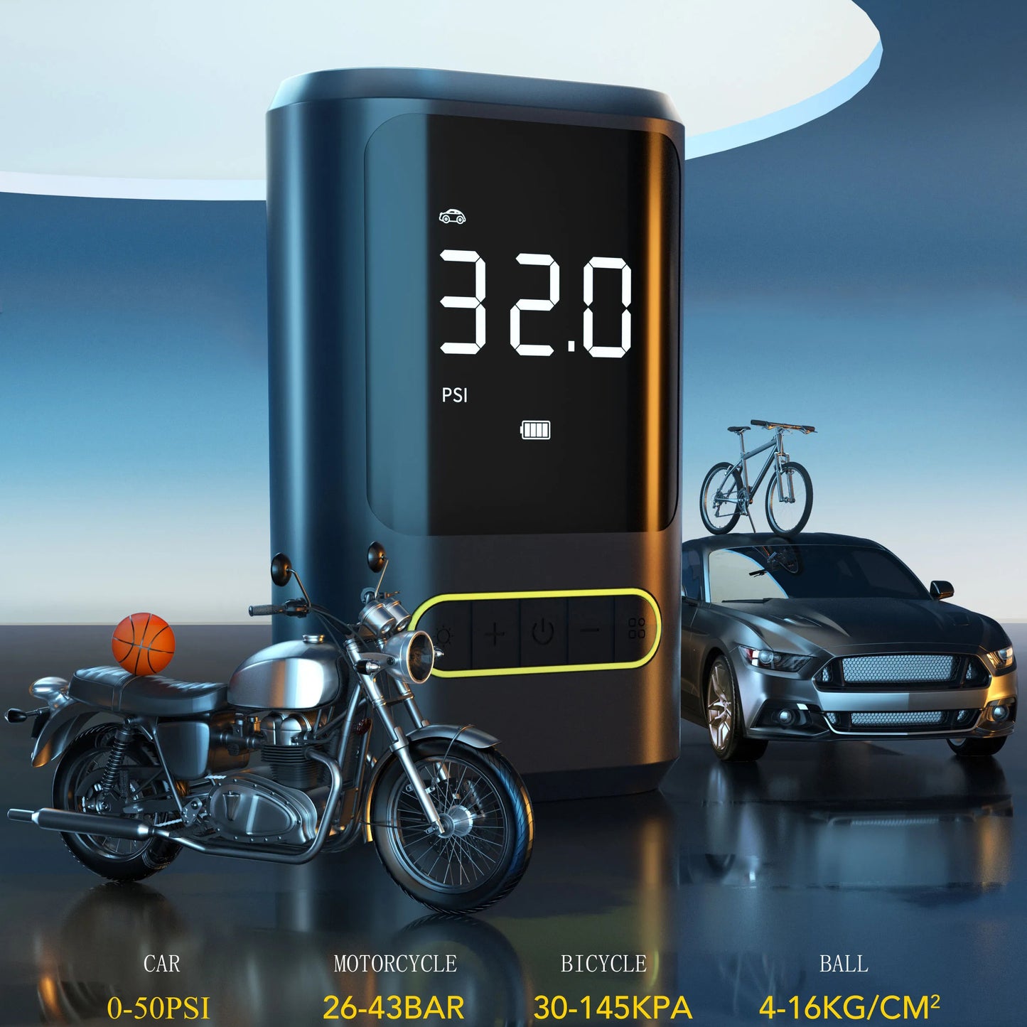 𝐀𝐮𝐭𝐨𝐦𝐚𝐭𝐢𝐜 𝐌𝐢𝐧𝐢 𝐖𝐢𝐫𝐞𝐥𝐞𝐬𝐬 𝐂𝐚𝐫 𝐀𝐢𝐫 𝐏𝐮𝐦𝐩 𝐂𝐨𝐦𝐩𝐫𝐞𝐬𝐬𝐨𝐫 𝐑𝐞𝐜𝐡𝐚𝐫𝐠𝐞𝐚𝐛𝐥𝐞 𝐰𝐢𝐭𝐡 𝐋𝐄𝐃 𝐃𝐢𝐬𝐩𝐥𝐚𝐲