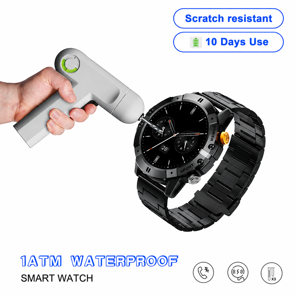 K9 German Smartwatch 2026 – Premium Rugged Design