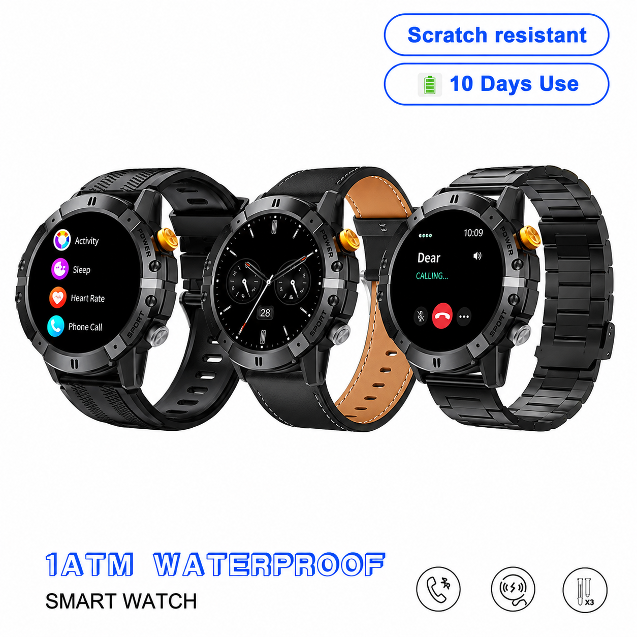 K9 German Smartwatch 2026 – Premium Rugged Design