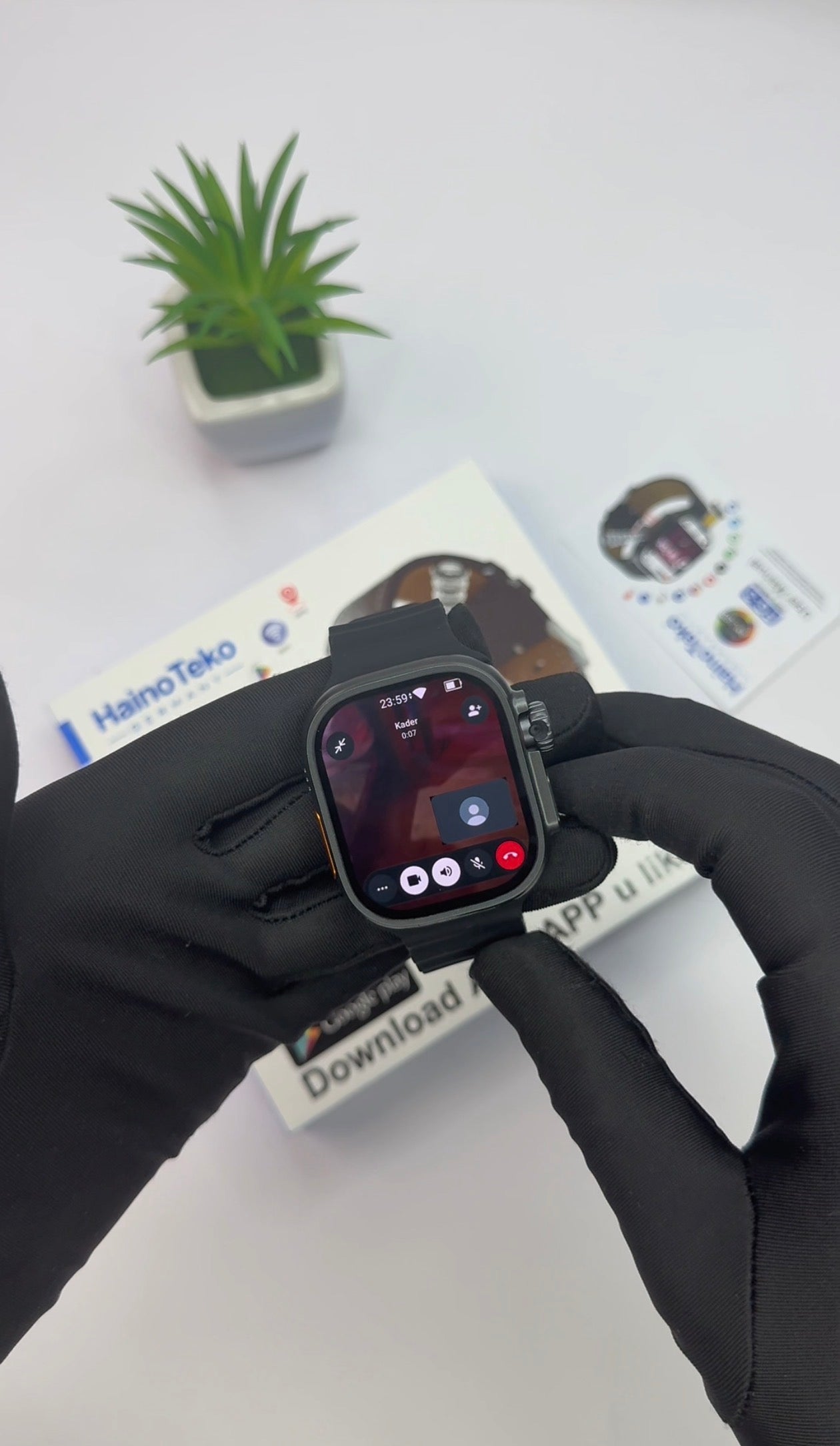 Haino Teko Germany 5G Smartwatch with SIM Card & 180° Rotating Camera