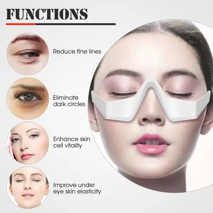 Premium Red Light Therapy Eye Massager for Eye Bags & Dark Circles