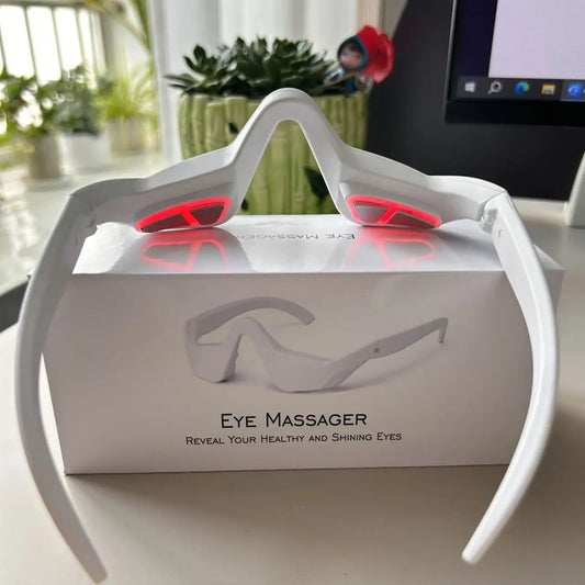 Premium Red Light Therapy Eye Massager for Eye Bags & Dark Circles